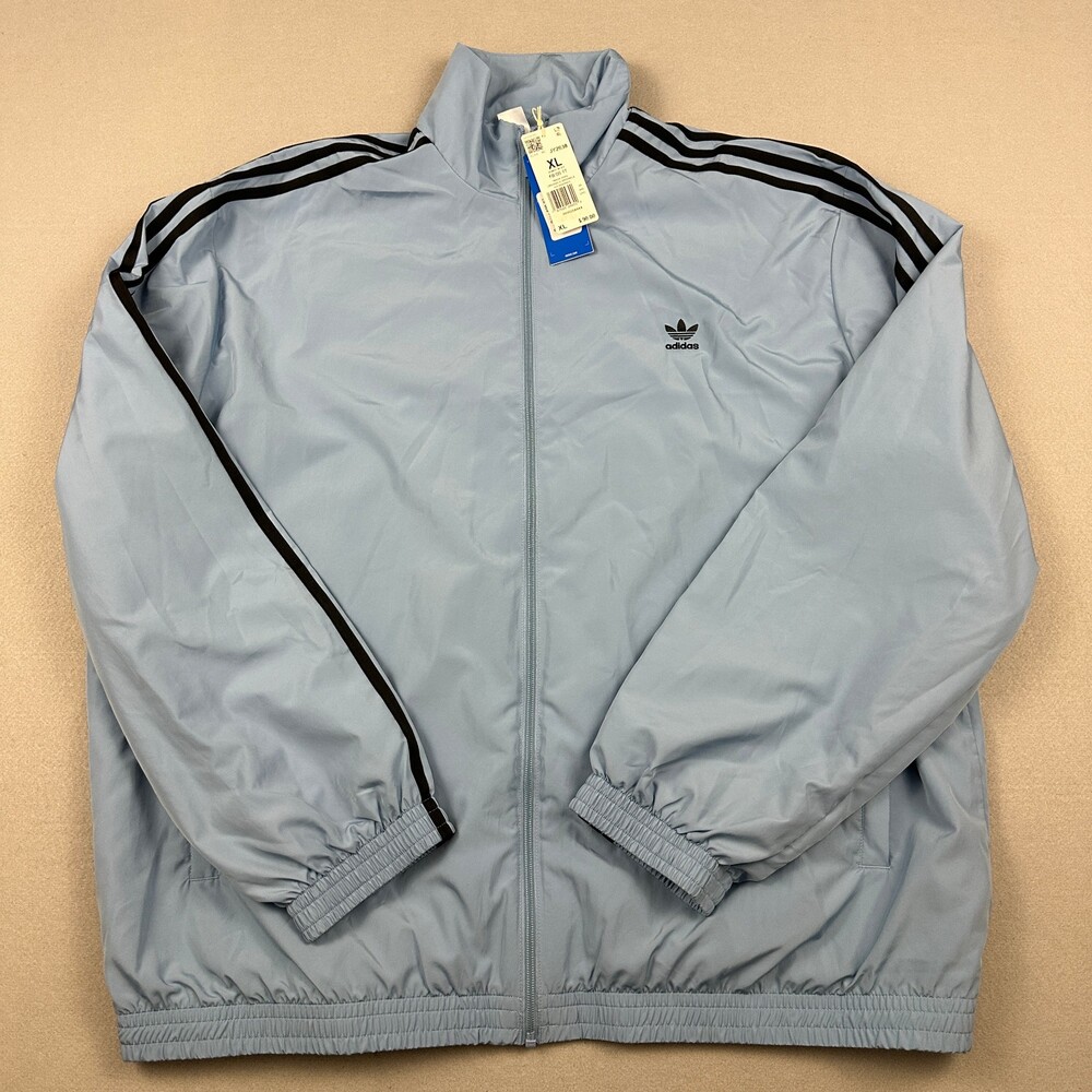 adidas Originals Jacket Women Extra Large Blue Firebird Oversized Track Top XL